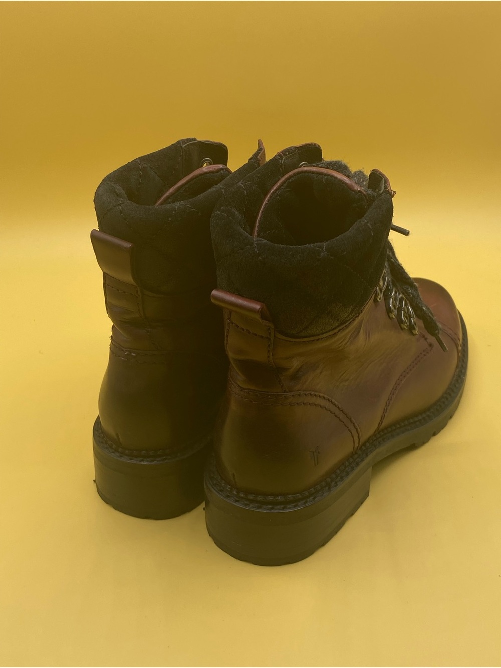 Frye Samantha Hiker boots burgundy/bordeaux - Picture 2 of 4